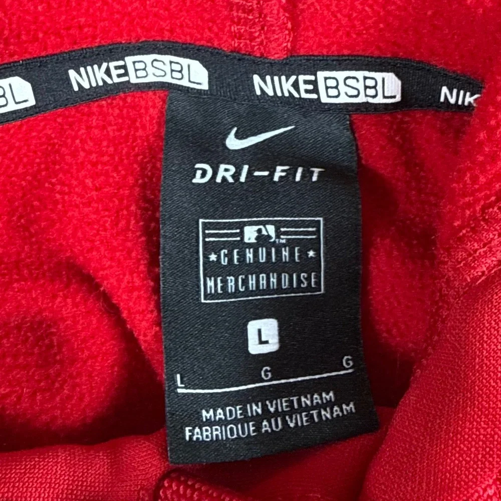 Nike BSBL Dri-Fit Mens Large Cincinnati Reds Fleece Lined Hoodie Sweatshirt